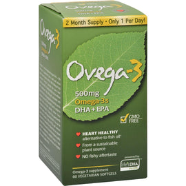 Amerifit Nutrition Ovega-3 - 500 Mg - 60 Vegetarian Softgels