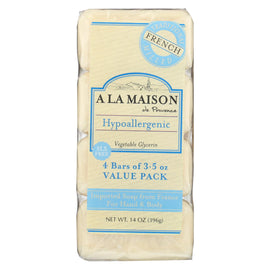 A La Maison - Bar Soap - Unscented Value Pack - 3.5 Oz Each - Pack Of 4