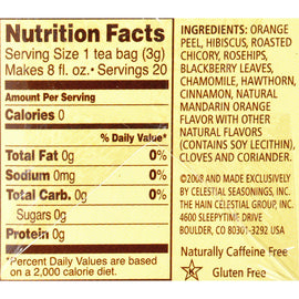 Celestial Seasonings Herbal Tea - Mandarin Orange Spice - 20 Bags