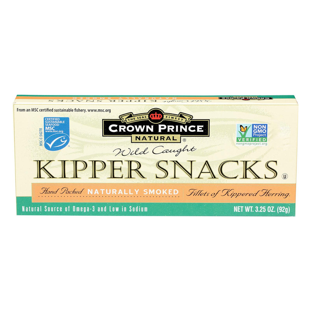 Crown Prince Kipper Snacks - Low In Sodium - Case Of 18 - 3.25 Oz.
