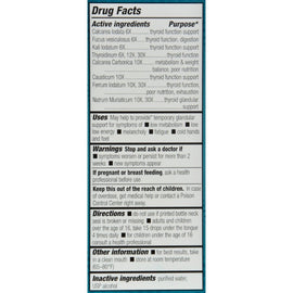 Natrabio Thyroid Support Formula - 1 Fl Oz