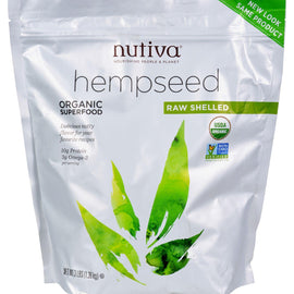 Nutiva Organic Shelled Hempseed - 3 Lbs