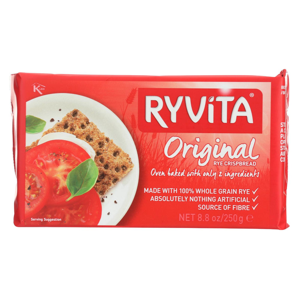 Ryvita Crisp Bread Crispbread - Dark Rye - Case Of 10 - 8.8 Oz.
