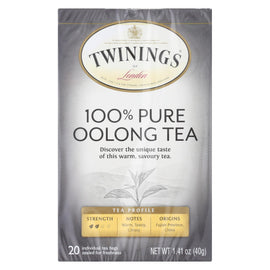 Twining's Tea Black Tea - China Oolong - Case Of 6 - 20 Bags