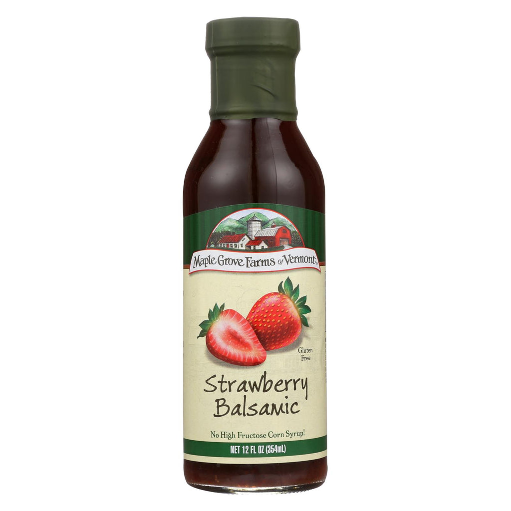 Maple Grove Farms - Salad Dressing - Strawberry Balsamic - Case Of 6 - 12 Fl Oz.