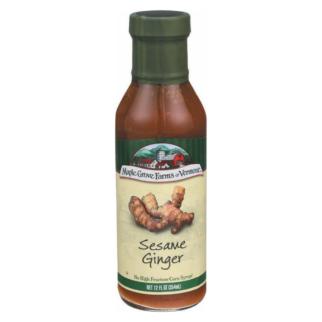 Maple Grove Farms Sesame Ginger Dressing - Case Of 6 - 12 Fl Oz.
