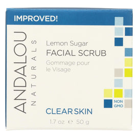 Andalou Naturals Clarifying Facial Scrub Lemon Sugar - 1.7 Fl Oz