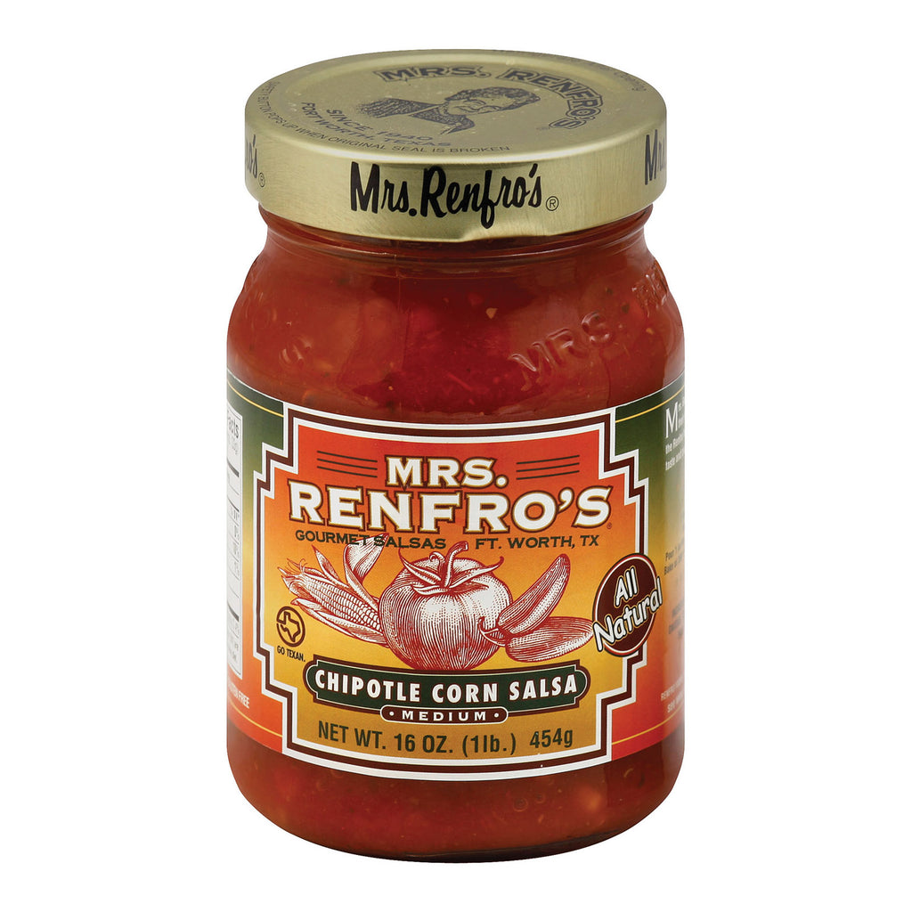 Mrs. Renfro's Chipotle Corn Salsa - Corn - Case Of 6 - 16 Oz.