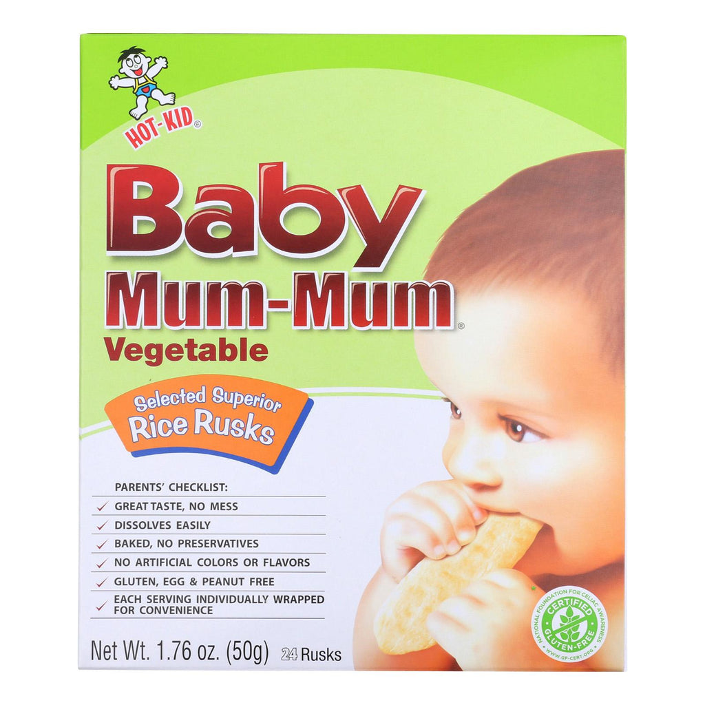 Hot Kid Baby Mum Rice Husk - Vegetable - Case Of 6 - 1.76 Oz.
