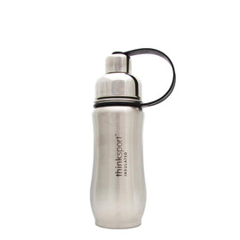 Thinksport Stainless Steel Sports Bottle - Silver - 12 Oz