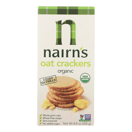 Nairn's Rough Cut Organic Oatcakes - Case Of 12 - 8.8 Oz.