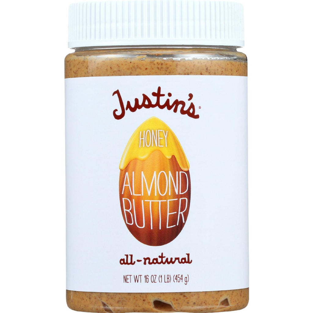 Justins Nut Butter Almond Butter - Honey - Jar - 16 Oz - Case Of 6