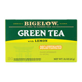 Bigelow Tea Decaffeinated Tea - Green Tea With Lemon - Case Of 6 - 20 Bag