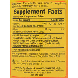 American Health Ester-c With Citrus Bioflavonoids - 1000 Mg - 120 Vegetarian Tablets