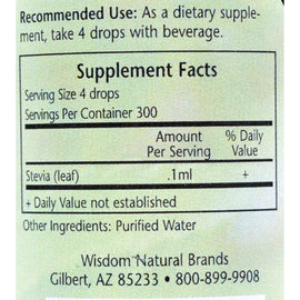 Sweet Leaf Whole Leaf Stevia Concentrate - 2 Oz