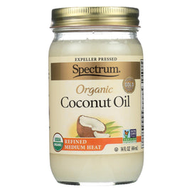 Spectrum Naturals Organic Refined Coconut Oil - Case Of 12 - 14 Fl Oz.