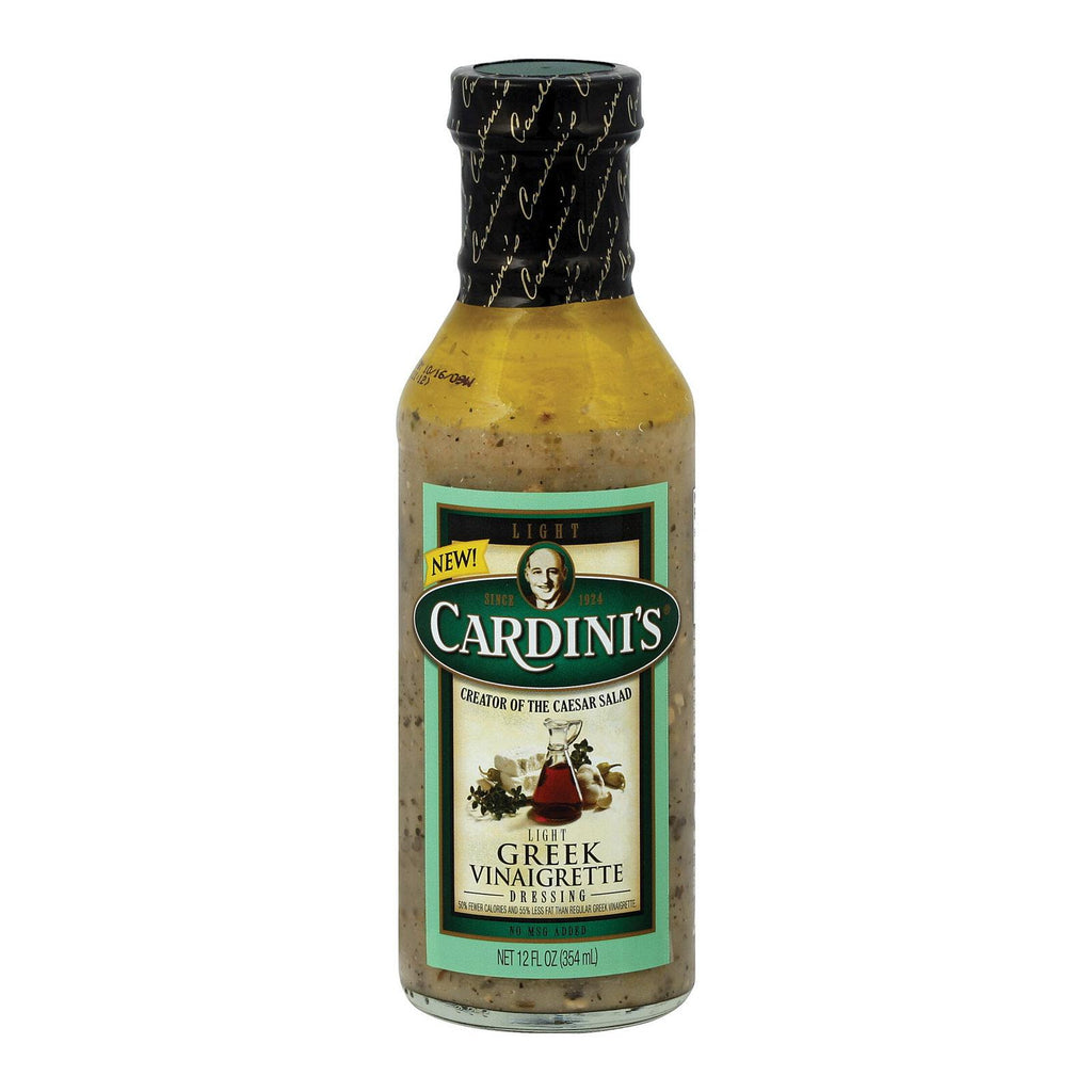 Cardini's Dressing - Light Greek Vinaigrette - Case Of 6 - 12 Fl Oz