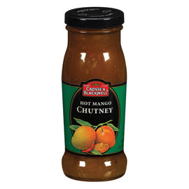 Crosse And Blackwell Chutney - Hot Mango - Case Of 6 - 9 Oz.