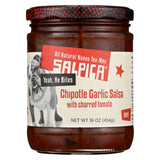 Salpica Garlic Chipotle Salsa - Roasted Tomato - Case Of 6 - 16 Oz.