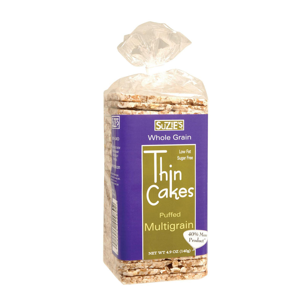 Suzie's Whole Grain Thin Cakes - Multigrain - Case Of 12 - 4.9 Oz.