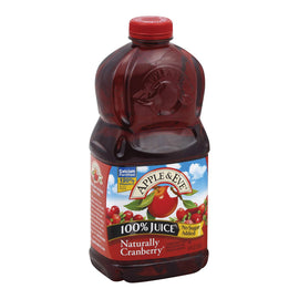 Apple And Eve 100 Percent Juice Naturally Cranberry Juice - Case Of 8 - 64 Fl Oz.