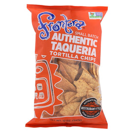 Frontera Foods Thick & Crunchy Tortilla Chip - Case Of 12 - 12 Oz