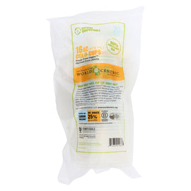 World Centric Compostable Clear - Case Of 12 - 16 Oz.