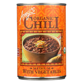 Amy's Organic Medium Chili With Veggies - Case Of 12 - 14.7 Oz