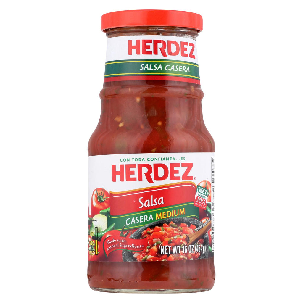 Herdez Salsa - Casera Medium - Case Of 12 - 16 Oz.