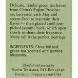 Smith Teamaker Green Tea - Jasmine Silver Top - 15 Bags