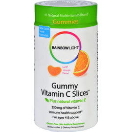 Rainbow Light Gummy Vitamin C Slices Tangy Orange - 250 Mg - 90 Gummies Slices