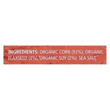 Real Foods Organic Corn Thins - Soy And Linseed - Case Of 6 - 5.3 Oz.