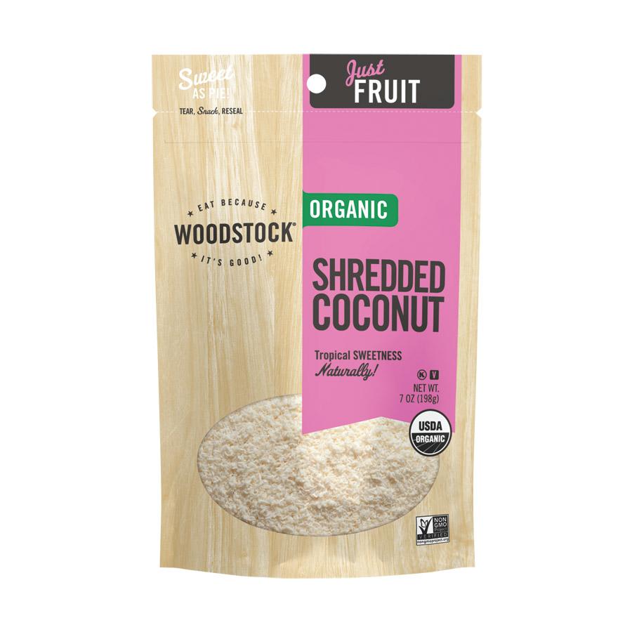 Woodstock Organic Shredded Coconut - Case Of 8 - 4 Oz.