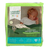 Seventh Generation Free And Clear Overnight Diapers - Stage 4 - Case Of 4 - 24 Count