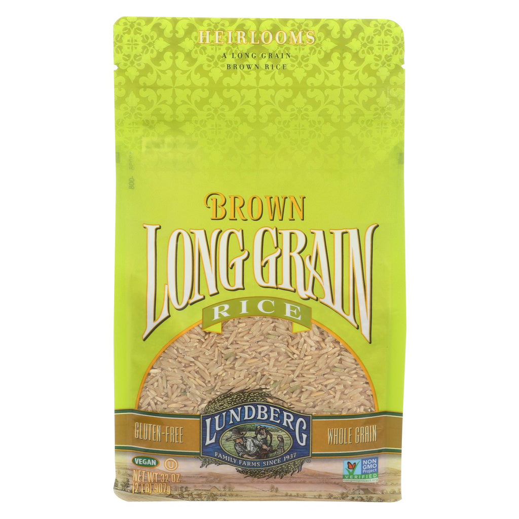 Lundberg Family Farms Long Grain Brown Rice - Case Of 6 - 2 Lb.