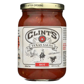 Clint's Salsa - Hot Mexican - Case Of 6 - 16 Oz.