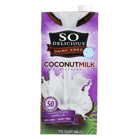 So Delicious Coconut Milk Beverage - Unsweetened Vanilla - Case Of 12 - 32 Fl Oz.