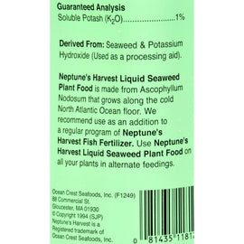 Neptune's Harvest Seaweed Fertilizer- Green Label - 16 Oz