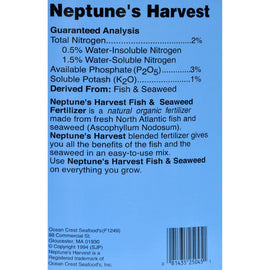Neptune's Harvest Fish And Seaweed Fertilizer Blend - Blue Label - 5 Gallon