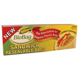 Biobag Resealable Sandwich Bags - Case Of 12 - 25 Count