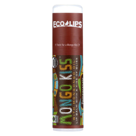 Mongo Kiss Display Center - Lip Balm - Organic - Eco Lips - Pomegranate - .25 Oz - Case Of 15