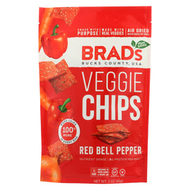 Brad's Plant Based - Organic Chips - Red Bell Peppers - Case Of 12 - 3 Oz