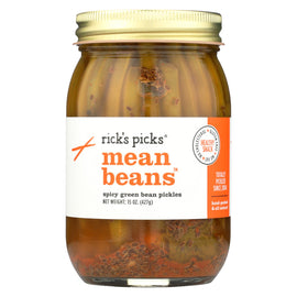 Rick's Picks Mean Bean Pickles - Case Of 6 - 15 Oz.