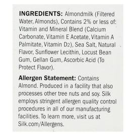 Silk Pure Almond Milk - Unsweetened - Case Of 6 - 32 Fl Oz.