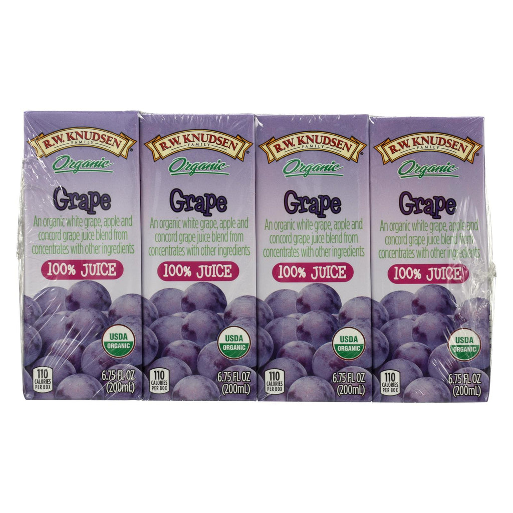 R.w. Knudsen - Juice Box - Organic Grape - Case Of 7 - 6.75 Fl Oz.