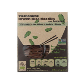 Star Anise Foods Noodles - Brown Rice - Vietnamese - With Seaweed - 8.6 Oz - Case Of 6