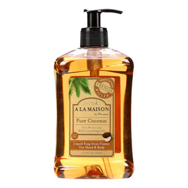 A La Maison French Liquid Soap - Coconut - 16.9 Oz