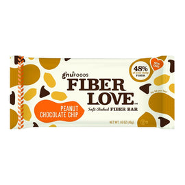 Nugo Nutrition Bar - Fiber Dlish - Peanut Chocolate Chip - 1.6 Oz Bars - Case Of 16