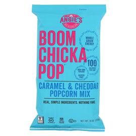 Angie's Kettle Corn Boom Chicka Pop Caramel And Cheddar Popcorn Mix - Case Of 12 - 6 Oz.