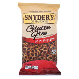 Snyder's Of Hanover Mini Pretzels - Gluten Free - Case Of 12 - 8 Oz.